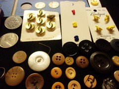 Estate Sale Grandmas Lot, Vintage Coins, Vtg Sterling, Jewlery, Buttons, & more