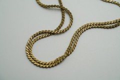 Vintage 24″ x 2mm 12k GF S Link Necklace JB41