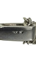 Vintage 14 Karat White Gold and Diamond Pendant Necklace #11398