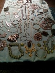 Junk Drawer Lot Vintage Estate 3.9 Lbs All Wearable