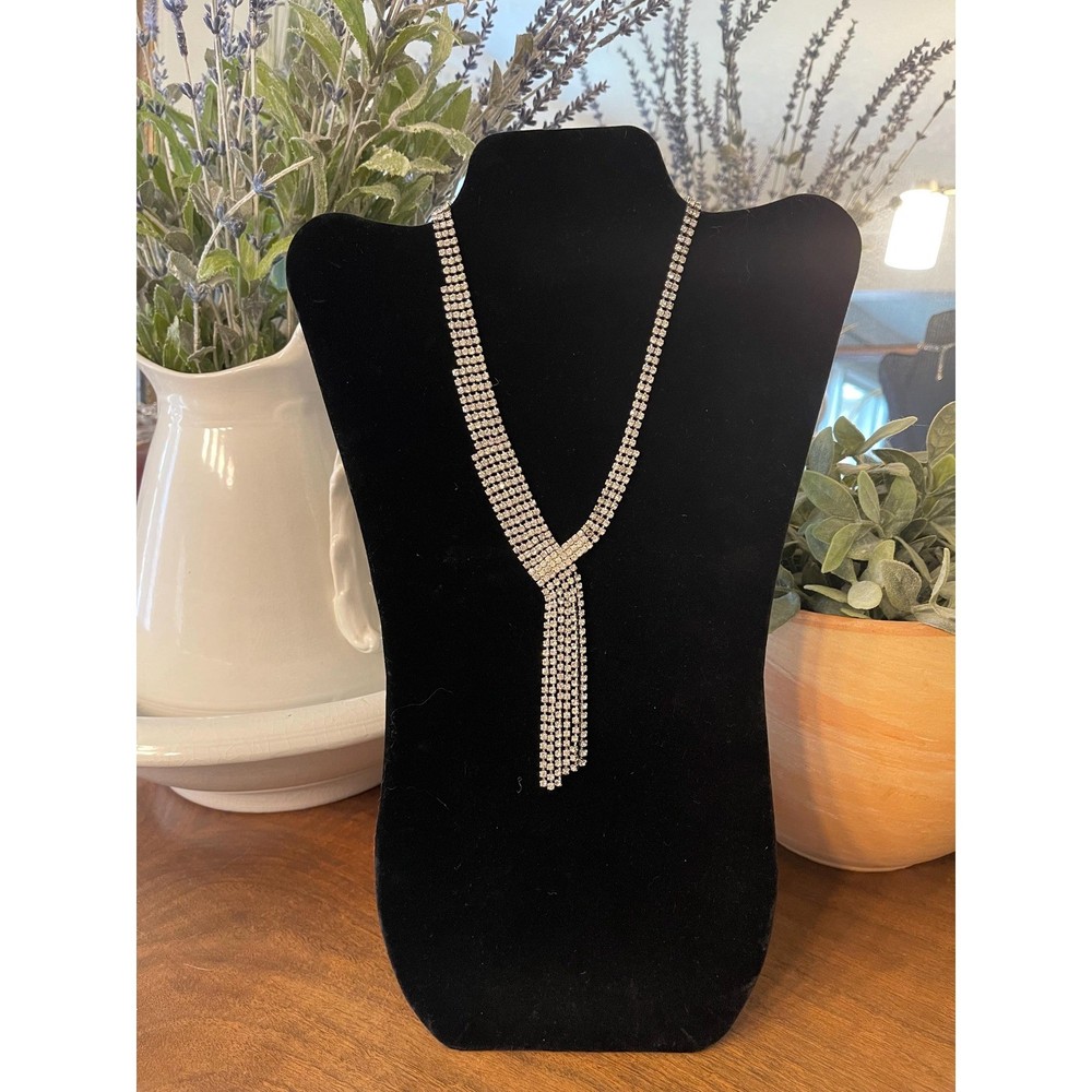 Vintage Rhinestone Icy Necklace