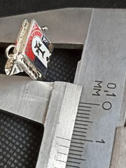 925 Sterling Silver Armenian Bible Book Pendant -Tsitsernakaberd Memorial