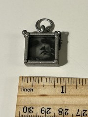 Vintage Silver Toned Charm Photo Holder