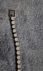 Vtg 1950’s Diamanti Bracelet Silver Tone 7 Inches