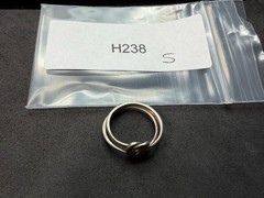2.13g Vintage Sterling Silver 925 Knot Design Ring Minimalist Stackable Size 5 M
