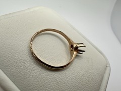 Antique Victorian Gold Fill? Claw Prong Setting Ring SZ6.75 Repair No Stone Read