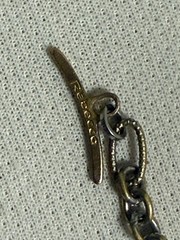 Vintage Rebecca ThreeProng Necklace with Tarnish Used Not Specified