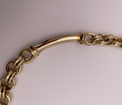 Vintage Chunky Goldtone Link Statement Necklace