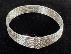 Vintage 950 Silver Multi Wire Cuff Bracelet