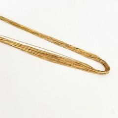 Vintage Sterling Silver Liquid Gold Vermeil 30 Multi Strand Southwest Necklace