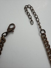 Vintage Style Bronze Filigree Floral Bib Necklace Statement Boho Cottagecore