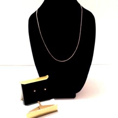 Vintage Avon Tri-Tone Necklace Trio Rose Gold Plated Demi Parure