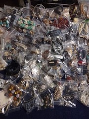 ~ Huge Vintage to Modern Costume Jewelry Lot – 100’s of Pieces! ~