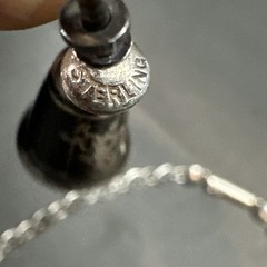 Siam sterling silver Niello bib necklace & Earings 1930’s – 50’s teardrop charms