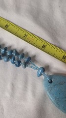 Vintage Turquoise, Howlite, Chip Bead Collar 16″ Necklace (742)