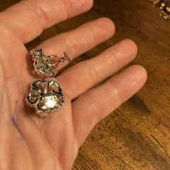 Vintage Blue Crystal Earrings Lot 3 Pairs Cluster Dangle Flower Retro Jewelry