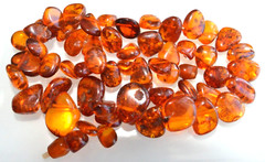 ✅60cm = 54gr RUSSIAN SOVIET BALTIC AMBER BEAD NECKLACE 琥珀 BRACELET STONE PENDANT