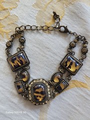Vintage Mixed Stone Material Curated Jewelry Lot Picasso Jasper Bronze Copper A+