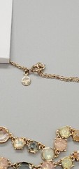 NWT Loft double strand goldtone glass stone basic outfit averted necklace bl01