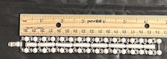 VTG 3 Piece Crown Trifari Milk Glass Necklace Bracelet Clip Earrings Beautiful