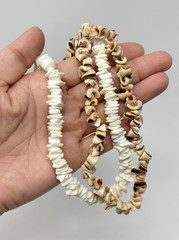 Vintage Y2K 90s Puka Shell Heishi Necklace Lot (10) Surfer Hawaiian Summer Beach