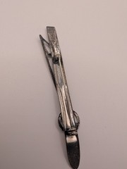 Vintage Beau Sterling Ski & Pole Pin Brooch Skier Gift Winter Sports Beaucraft