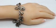 Antique 1920’s Mexico Sterling Silver Chain Bracelet (pre-Eagle marks) jingles