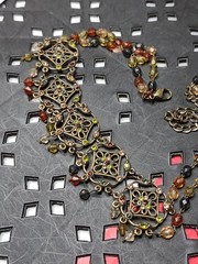 15 Inch Vintage Multicolor Necklace