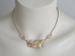 Vintage Collier Necklace Floralia Gold Tone 12.6 G/Adjustable Length 39 – 44 Cm
