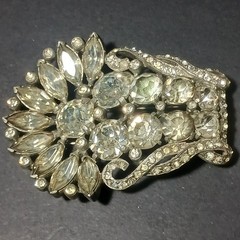 Pair Eisenberg Original Brooch Fur Clip (2) Large Vintage Jewelry Brooches