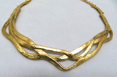 18k Gold Plated Collar Necklace PARIS FRANCE Il Etait Une Fois Once Upon A Time