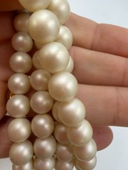 Vintage Necklace ART Signed Clip Earrings Simulated Pearl Beads Lot Matching PJ