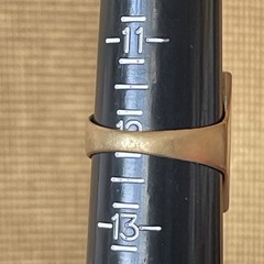 Vintage 1950s Mexican Biker Ring in Brass with Skull & Bones Cool Design Size 12