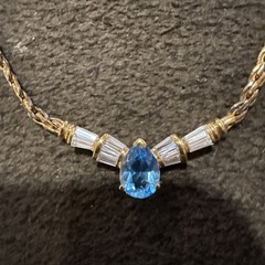 Vintage PAJ 925 necklace Yellow Gold plated (wearing off) 17”