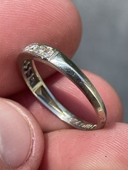 Diamond Vintage 14k Solid Gold Ladies Ring Circa 1920 Art Deco Style! Sz 6- 1.4G
