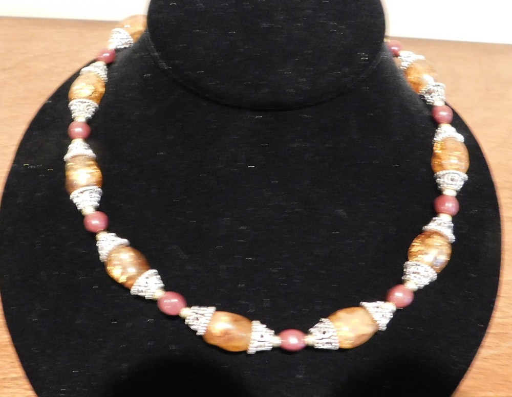 Vintage Smoky Quartz Faceted 16 inch Necklace