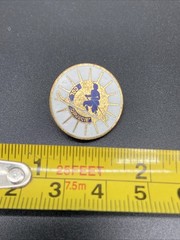 Vintage Col Druscie Cortina Italy Ski Pin Enamel Skier Dolomites 1950s 1960s