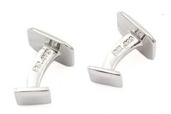 Baade II High End MOP Stripes Enamel Cufflinks Tuxedo Stud Set (Missing 1 Piece)