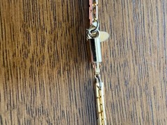 LANVIN PARIS Vintage Necklace Pendant Gold From Japan