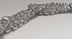 Spectacular Eisenberg signed twisted crystal necklace