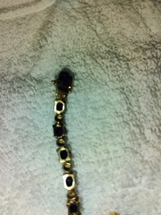 Sparkling Sapphire And Diamond Tennis Bracelet & Earrings Sterling Silver