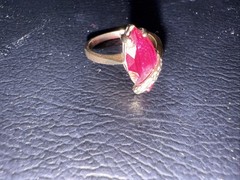 Antique Ruby 24K Ring