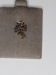 Vintage New Old Stock Marked 14K Gold Charm Pendant Jesus Loves Me Cross