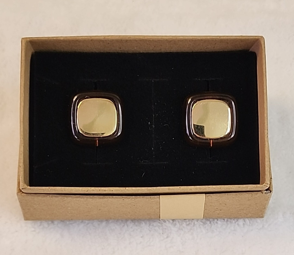 Vintage Napier 1984 Tortoise Collection Resin Clip On Screwback Earrings