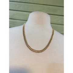 Sarah Coventry Vintage Gold Tone Double Link Chain Necklace 24 Inch J470