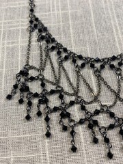 Vintage Gothic Jewelry Y2K Roses Choker Red Beaded Lot of 3 Necklaces & Earrings