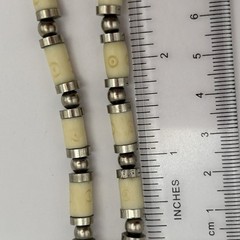 Tribal Necklace Carved Beads Metal Spacers 17.5 – 19.5 inches