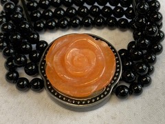 Vtg JTV Stretch Bracelet 6″-8″ Jewelry Interchangeable Magnetic Carved Roses