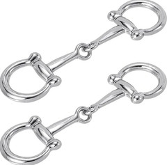 2pcs Multi-purpose Horseshoe Scarf Buckles Elegant Metal Scarf Ring Clips – NEW