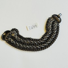 Goldette NY Regal Bracelet VtG Multi 5 rows chain signed chunky rare 60s 7″
